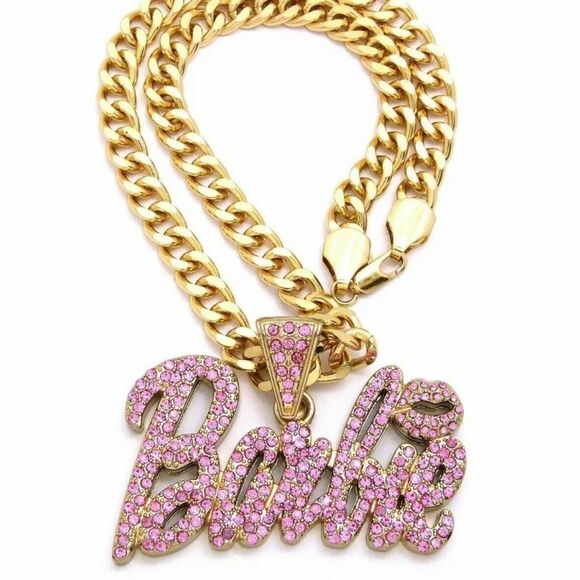Brand New Barbie Chain Miami Cuban Gold Chain 18”​